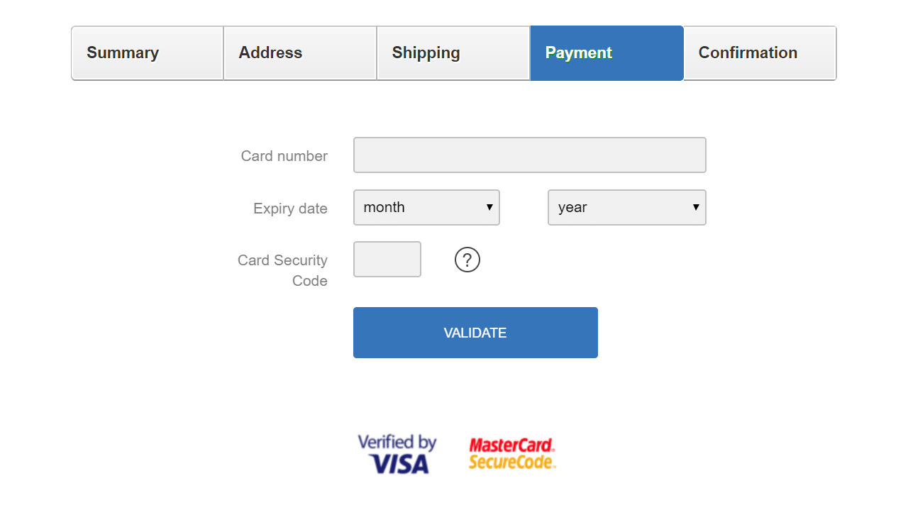 iFrame design for the checkout page of payment service providers